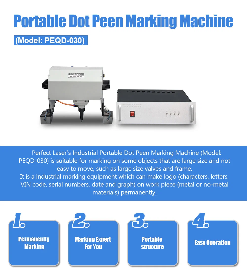 Metal Portable Pneumatic DOT Peen Pin Marking Machine